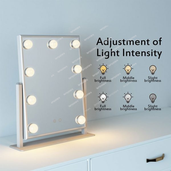 Adjustment hollywood mirrors with lights