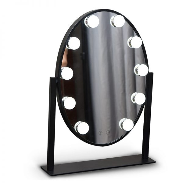 black hollywood makeup vanity mirror for sale