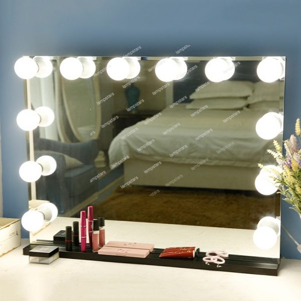 cordless lighted vanity mirror