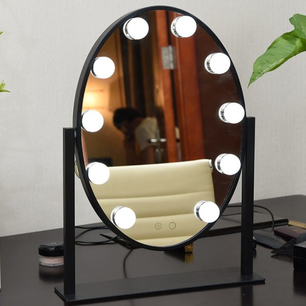 dressing table with mirror and lights