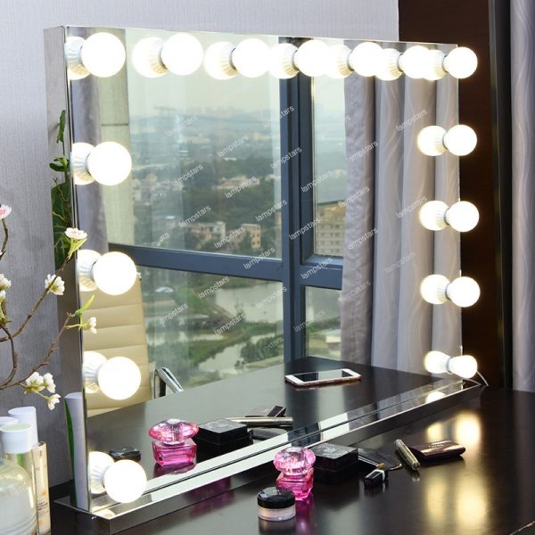 hollywood dressing room mirror with lights