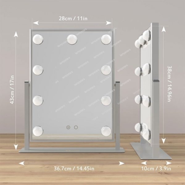 hollywood style makeup mirror with lights