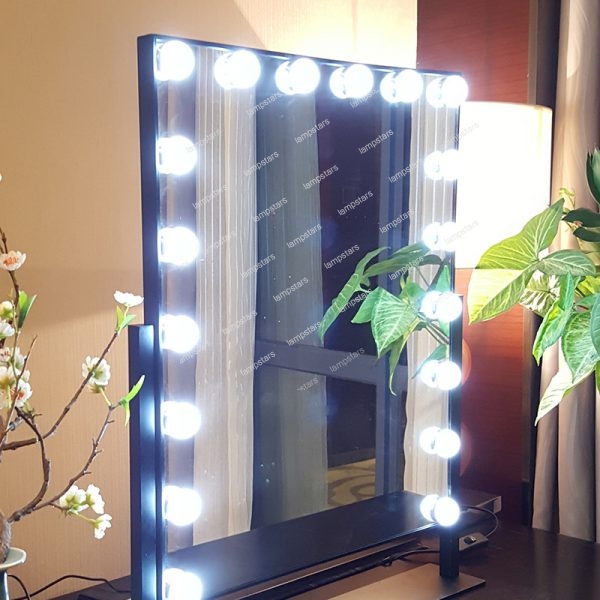 hollywood style makeup mirror with lights