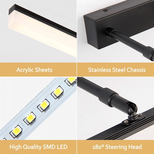 led bathroom wall lights