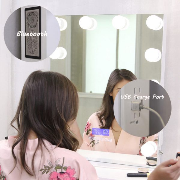 lit mirror vanity