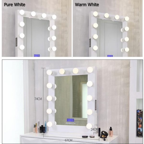 makeup vanities with lighted mirrors