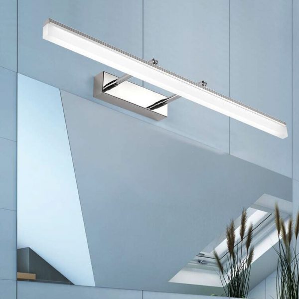 satin nickel bathroom lights