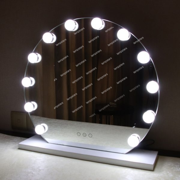 studio mirror with lights