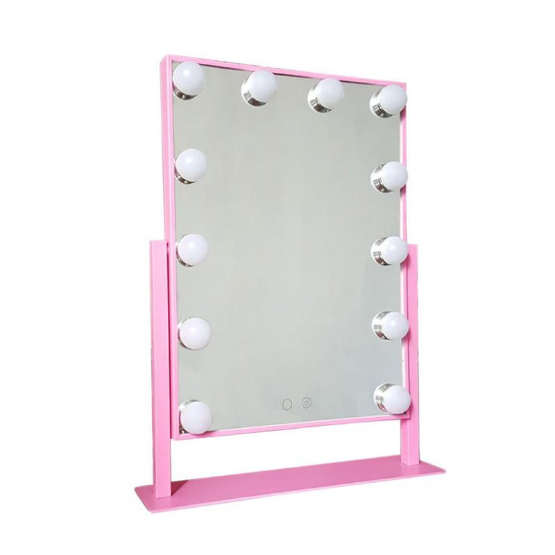 12 Bulbs Big Hollywood Makeup Mirror With Lights For Table Top